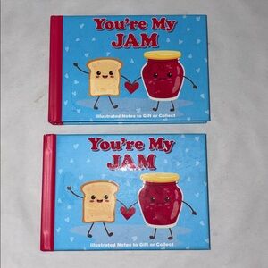 You're My Jam Illustrated food themed Valentines Day cards for kids or adults
